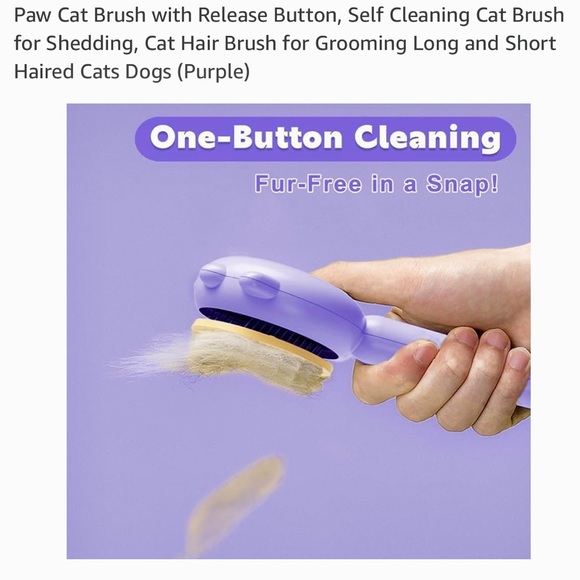 NIB~Self Cleaning Cat/Dog Pet Brush w/Nail Clippers & File Kit - Picture 8 of 15